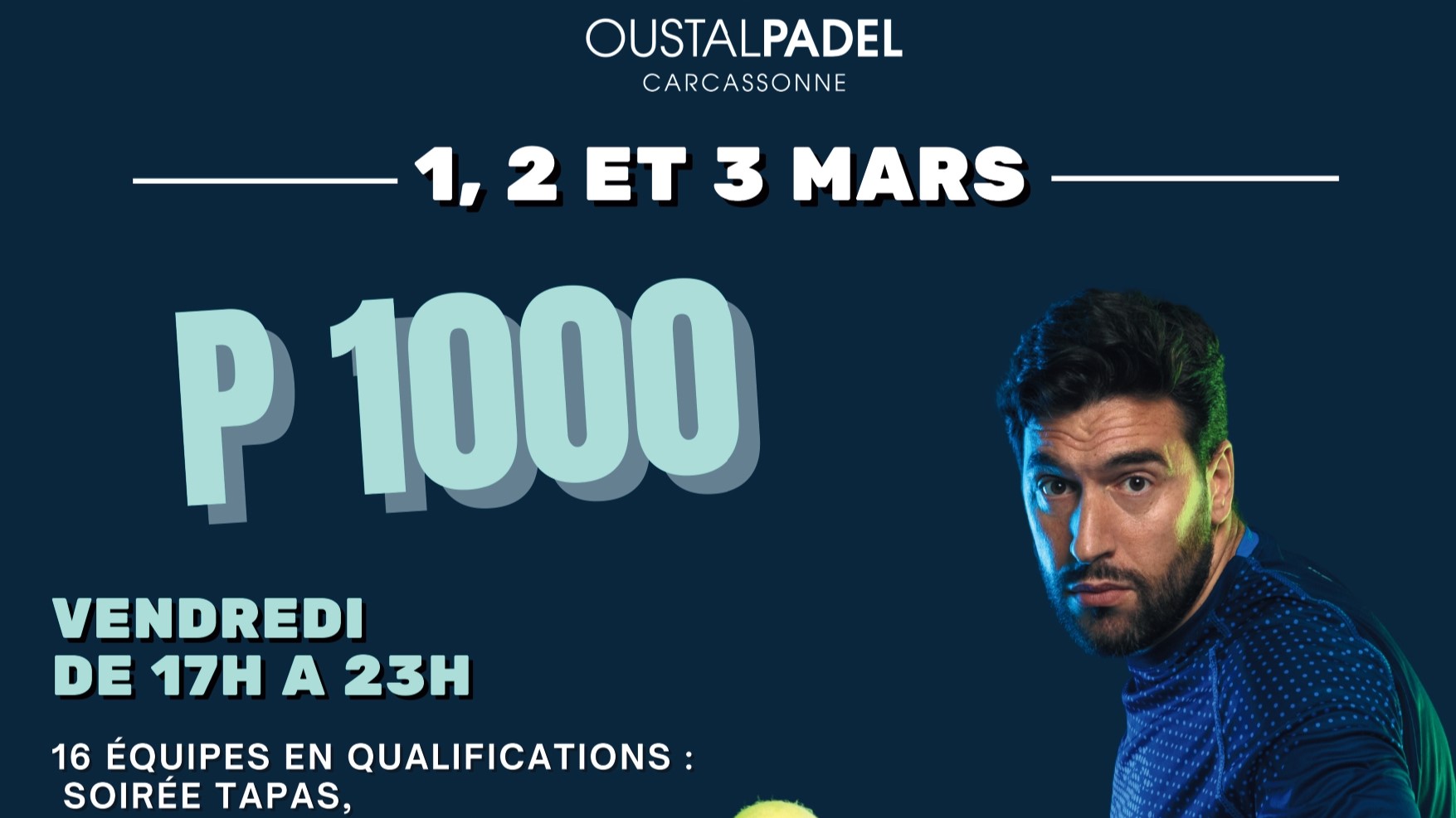 P1000 Oustal Padel – The list of players who will travel to Aude