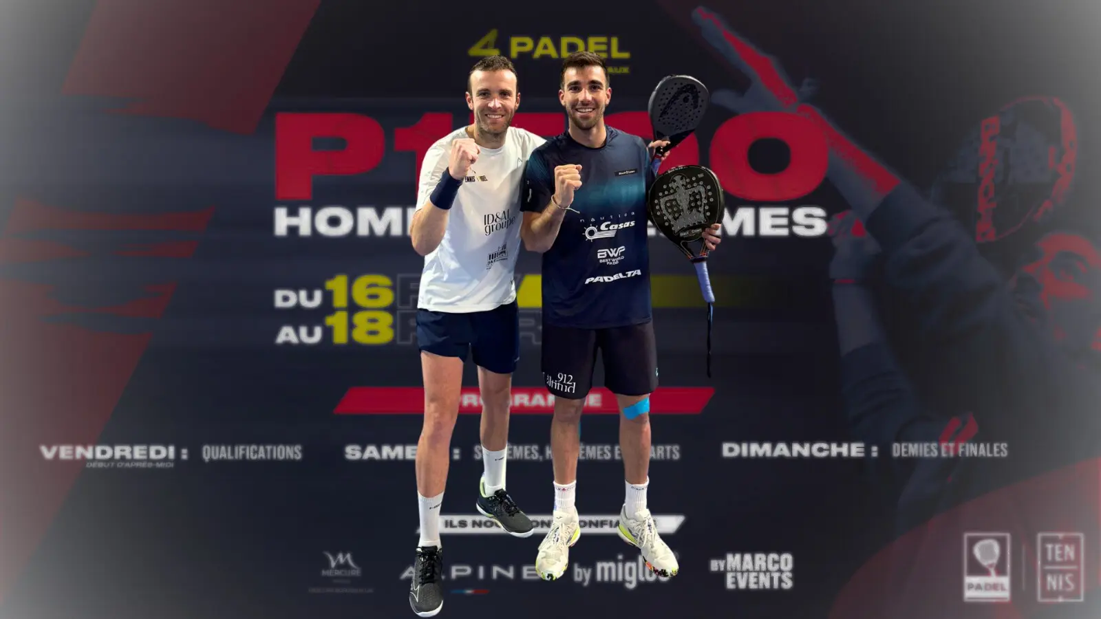 Grué / Garcia gets the P1500 of 4Padel Bordeaux at the end of a great finish!