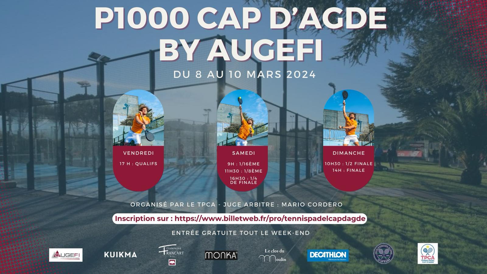 O P1000 Cap d'Agde da Augefi de 8 a 10 de março de 2024!