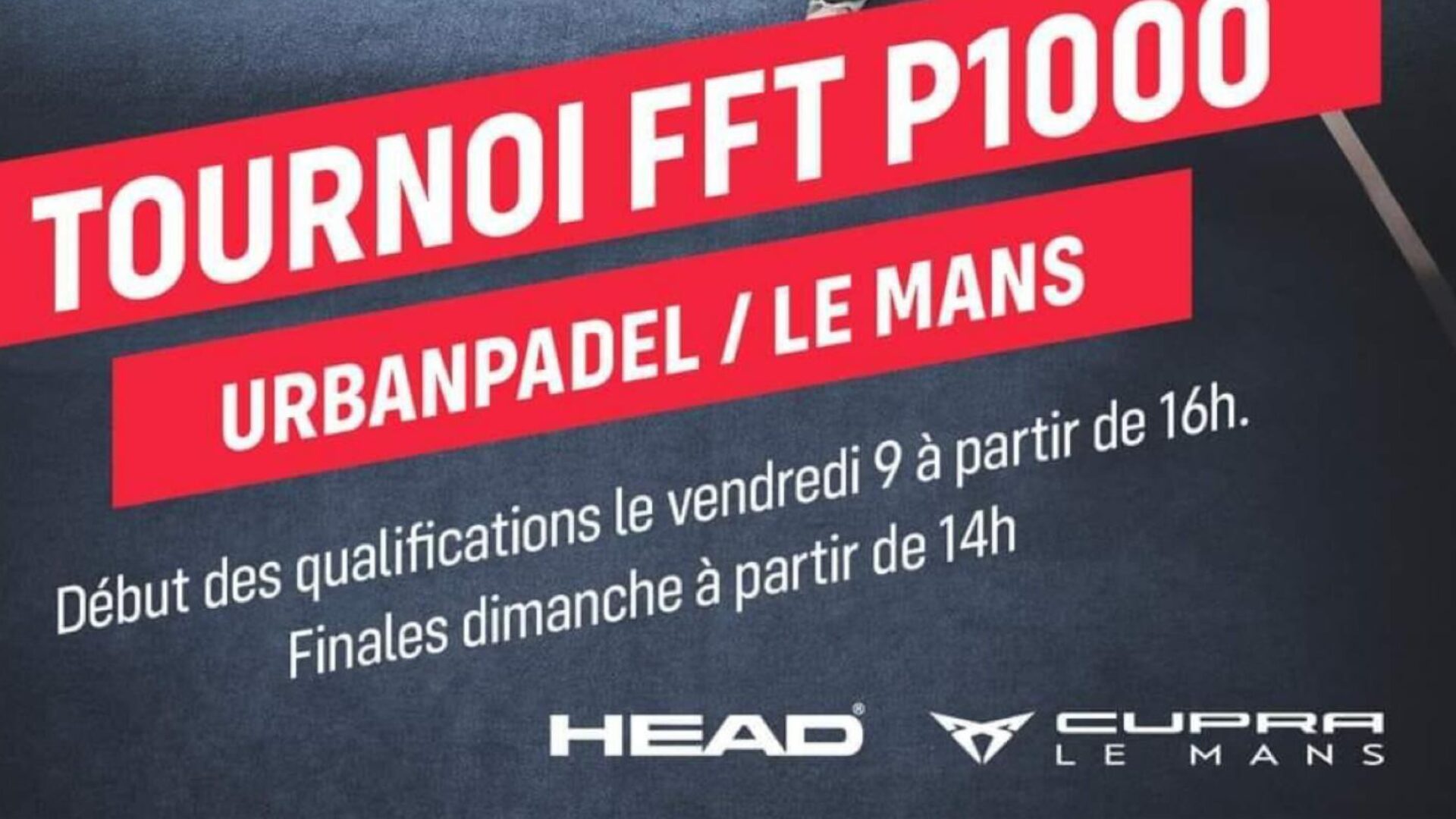 URBANPadel Le Mans: il programma P1000