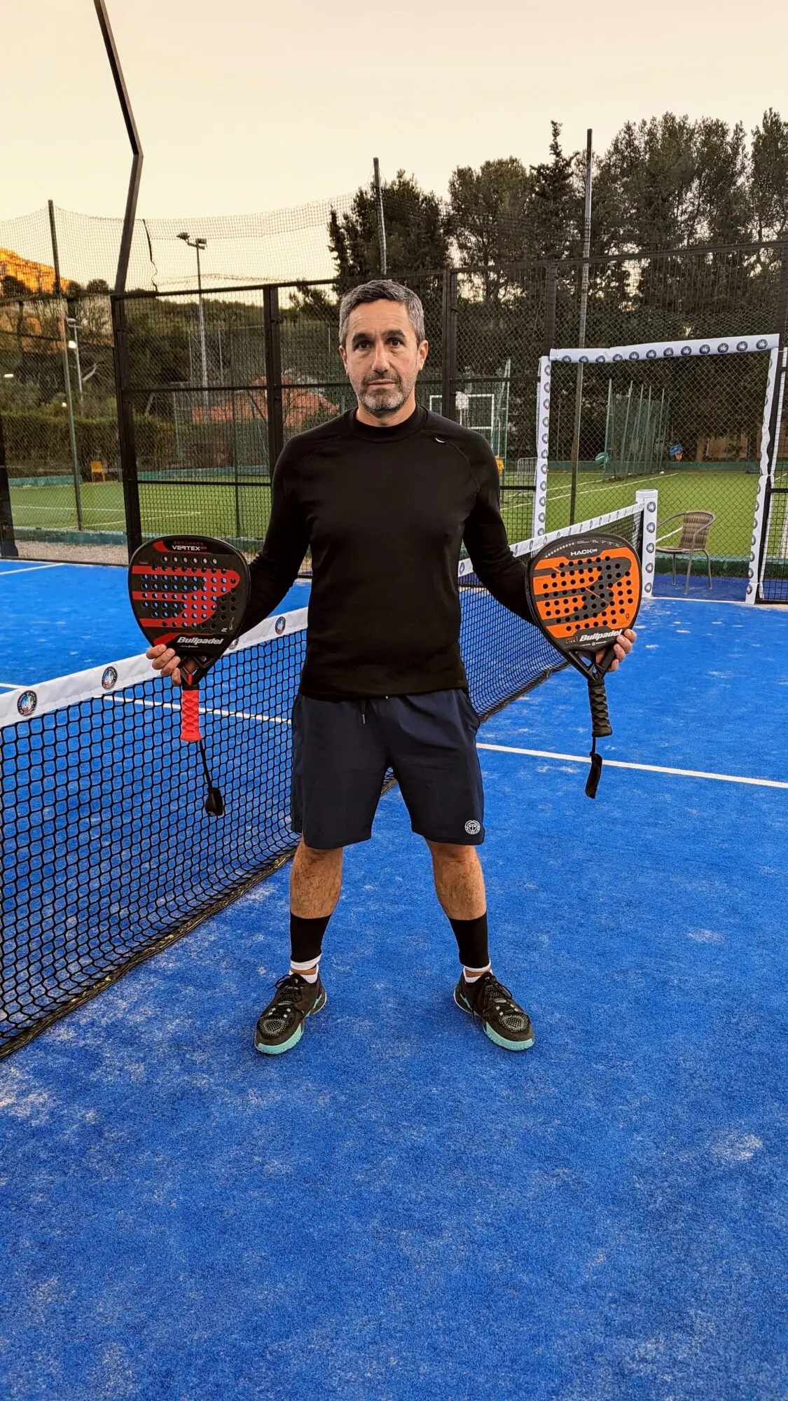 Stéphane Penso tests the Bullpadel Hack 03 and Vertex 03