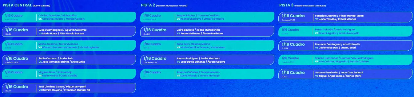 Programme-mardi-UPT-Leganes-Open-2024 | Padel Magazine