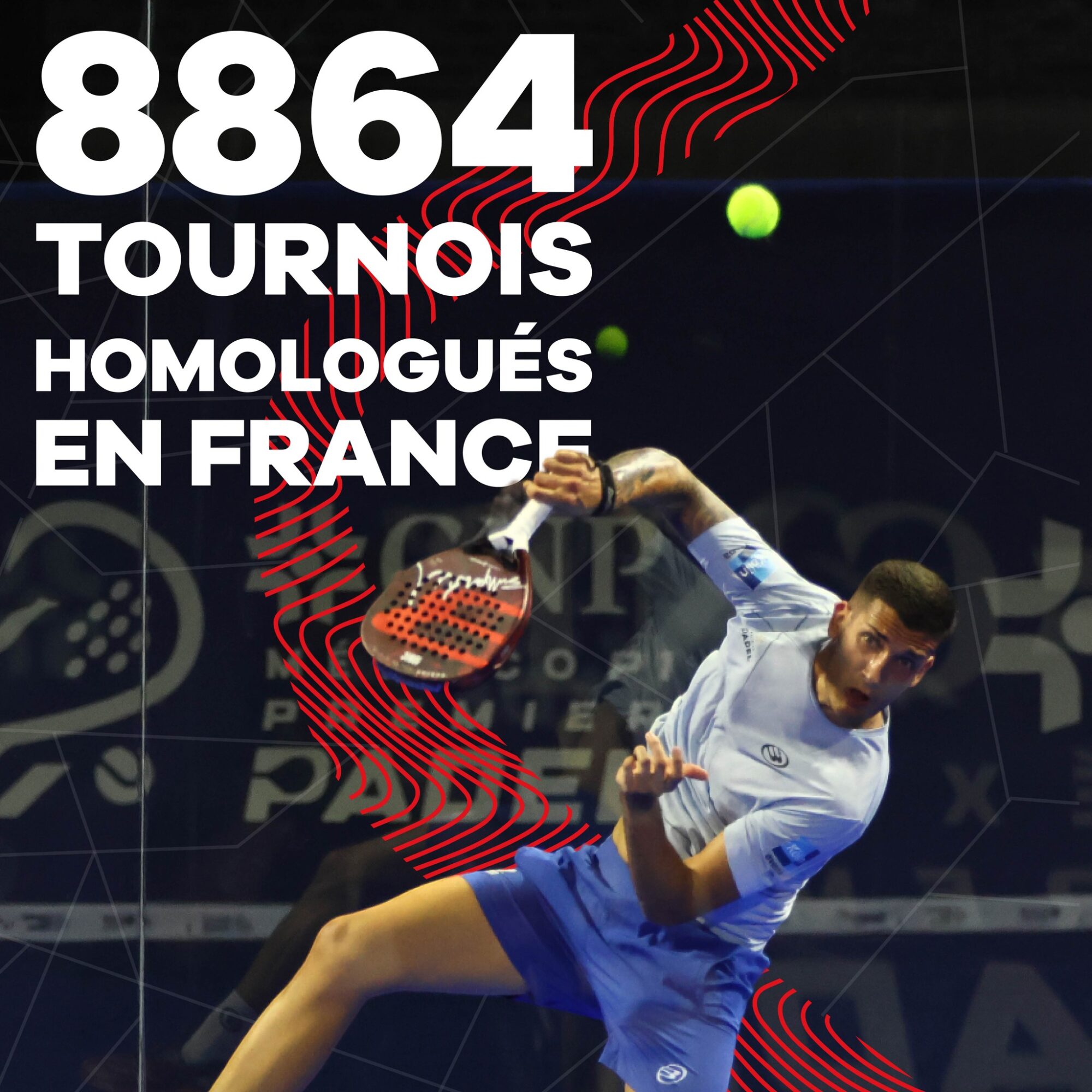 フランスで承認されたトーナメントは 8864 件あります