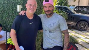 Andre Agassi david beckham padel