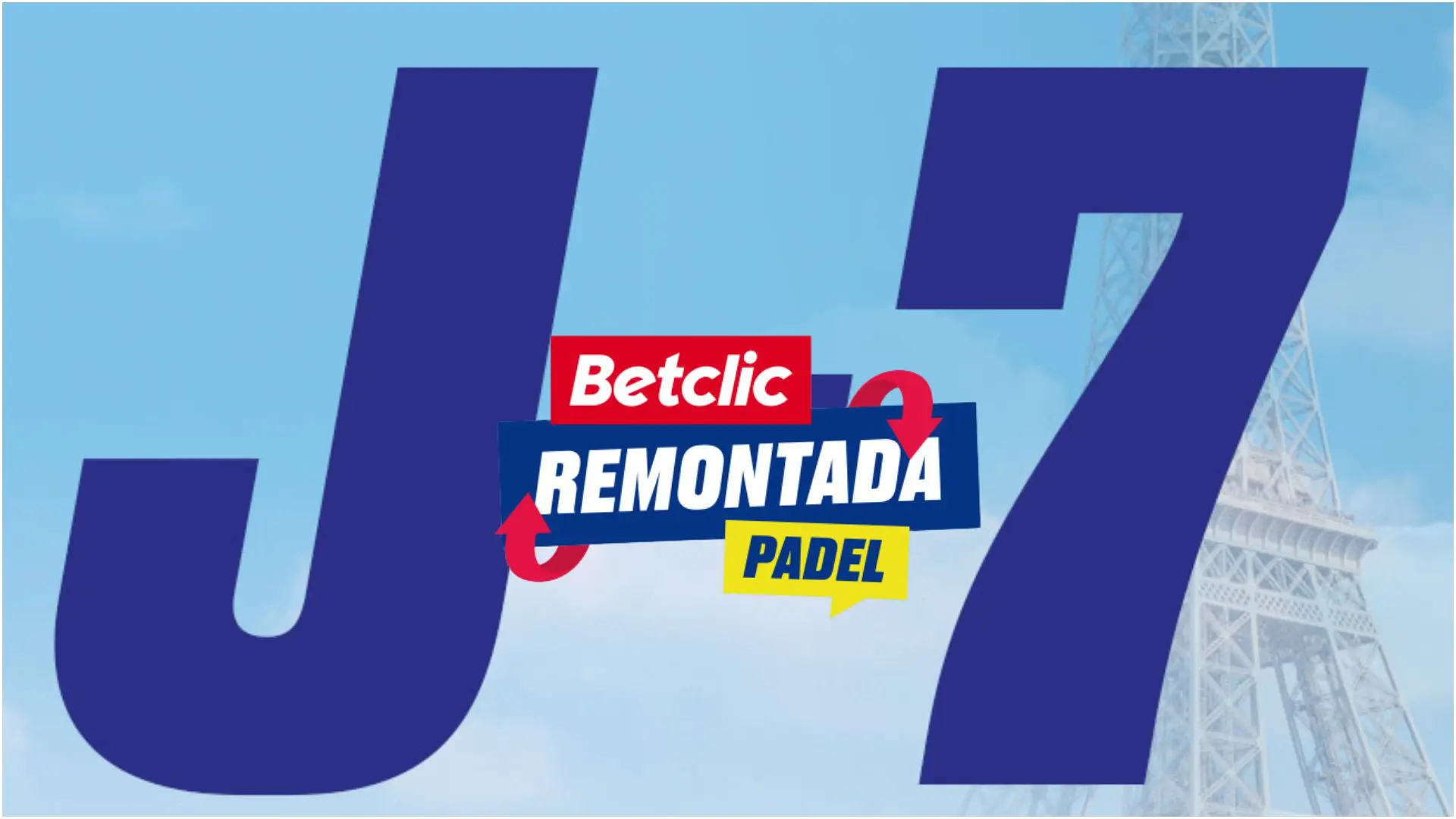 J-7 de la “BetClic Remontada Padel”, au pied de la Tour Eiffel