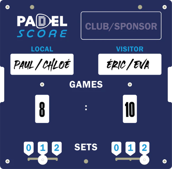 Padel transparent score