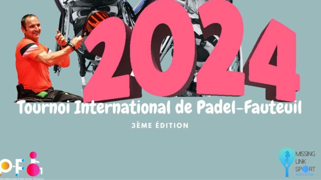 Cartaz do torneio internacional padel poltrona 2024 4Padel Montreuil