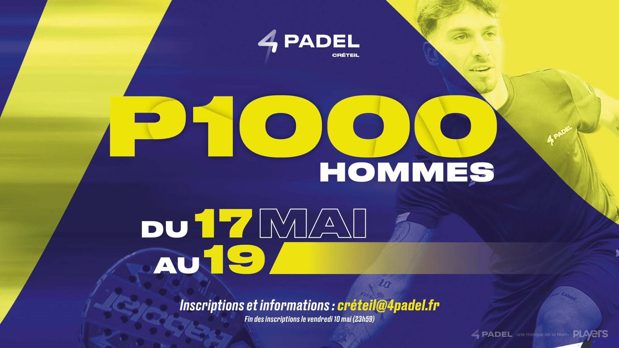 P1000 4Padel Créteil 2024 – Live, programmation, résultats…