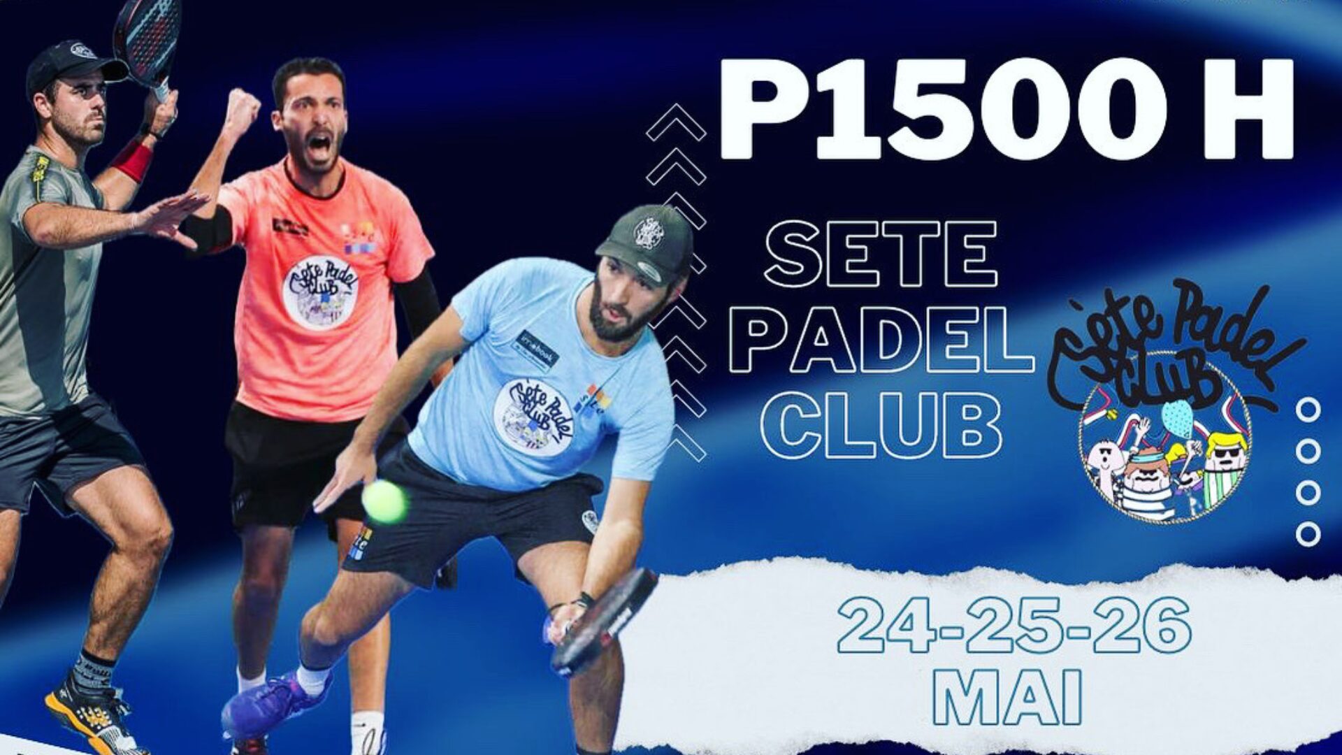 P1500 Sète Padel Club – Live, programmation, résultats…