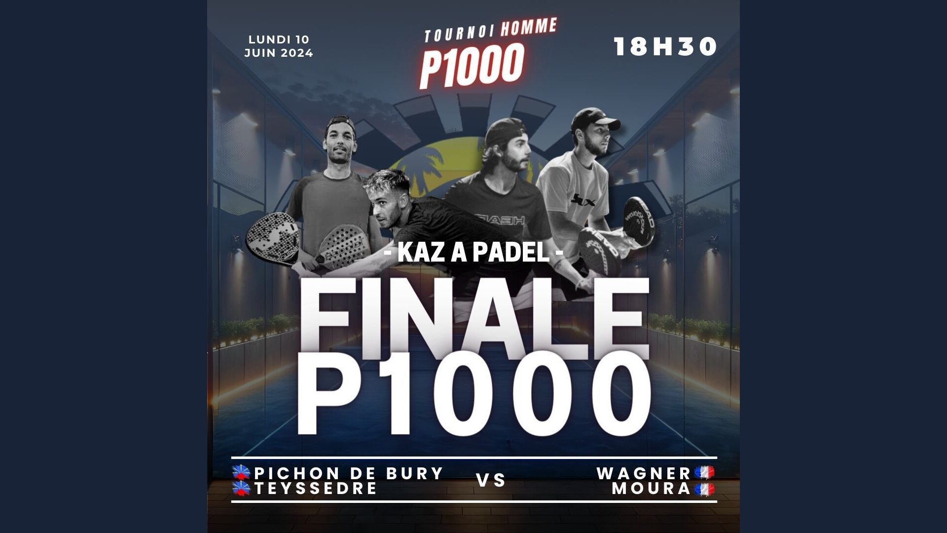 P1000 Kaz A Padel : une finale inédite, à suivre en direct ce lundi !