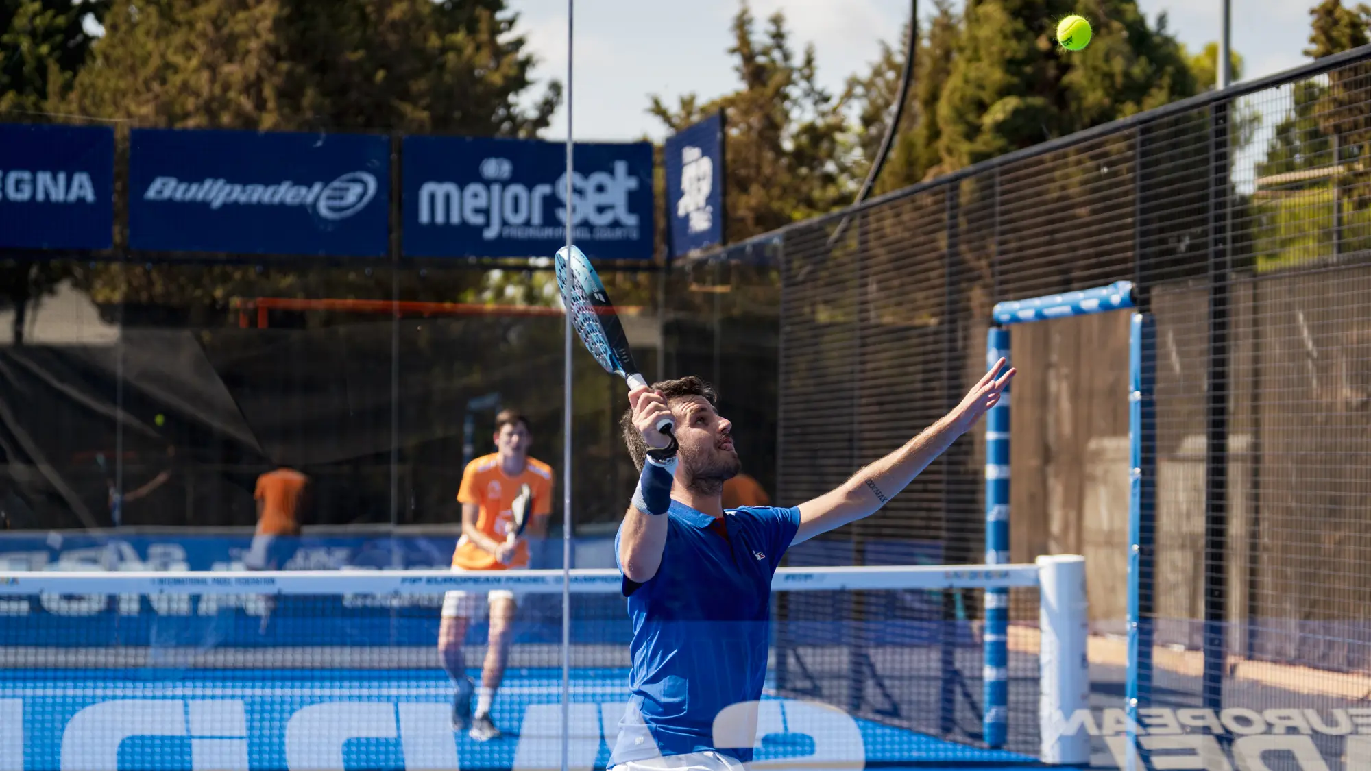 Johan Bergeron italie euro padel fond du court