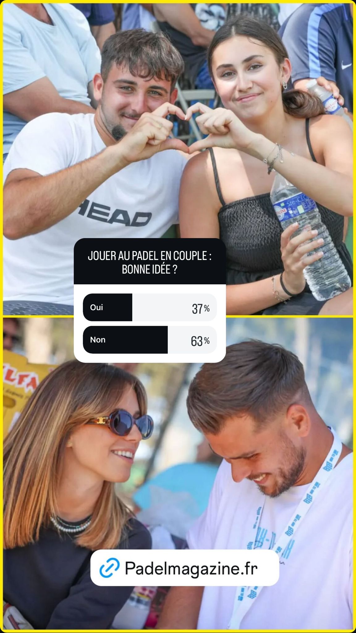 sondage Padel mixte couple