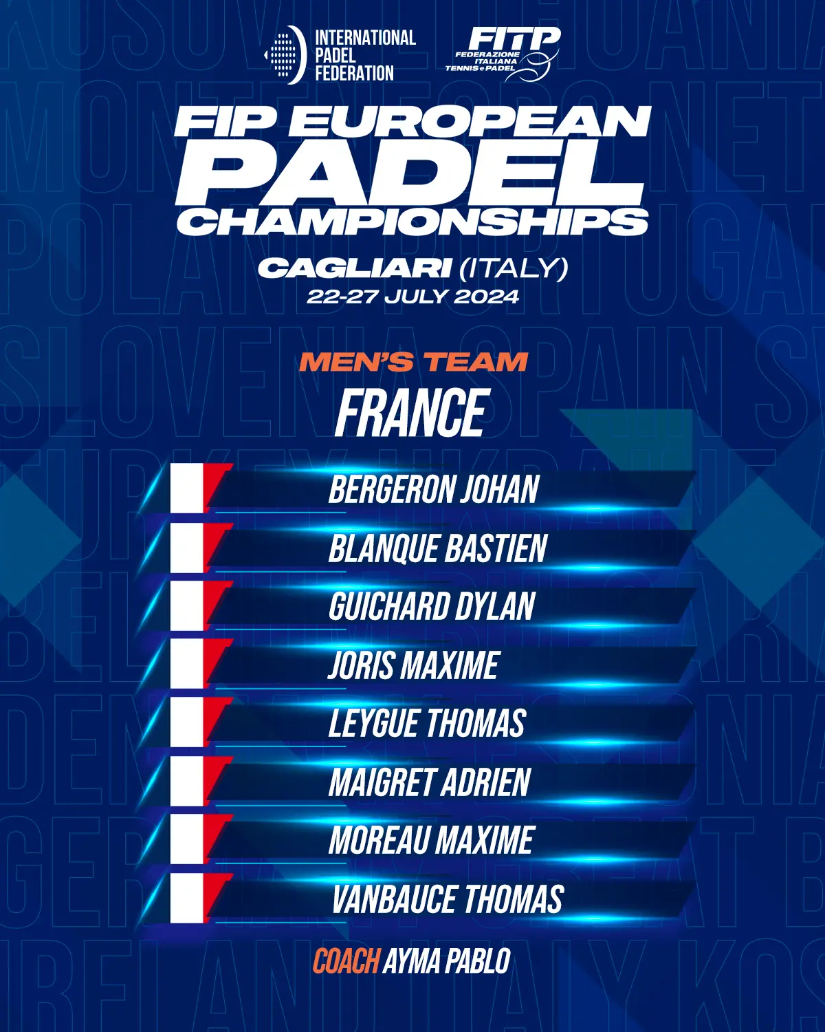 team padel france 2024