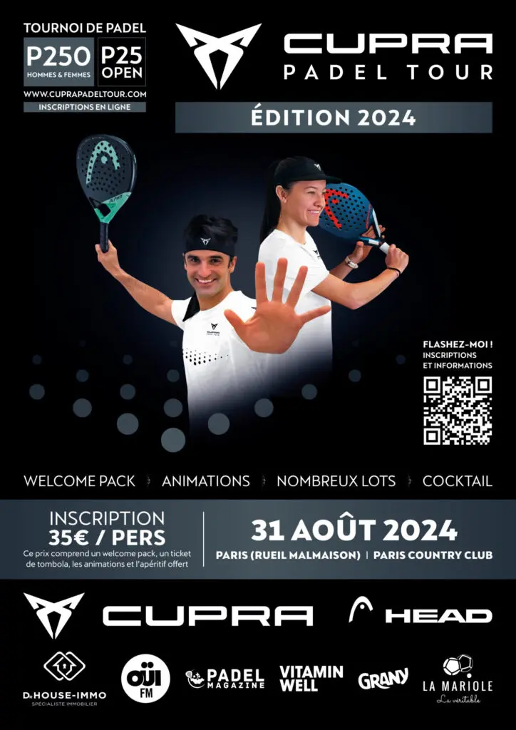 Affiche Cupra Padel Tour