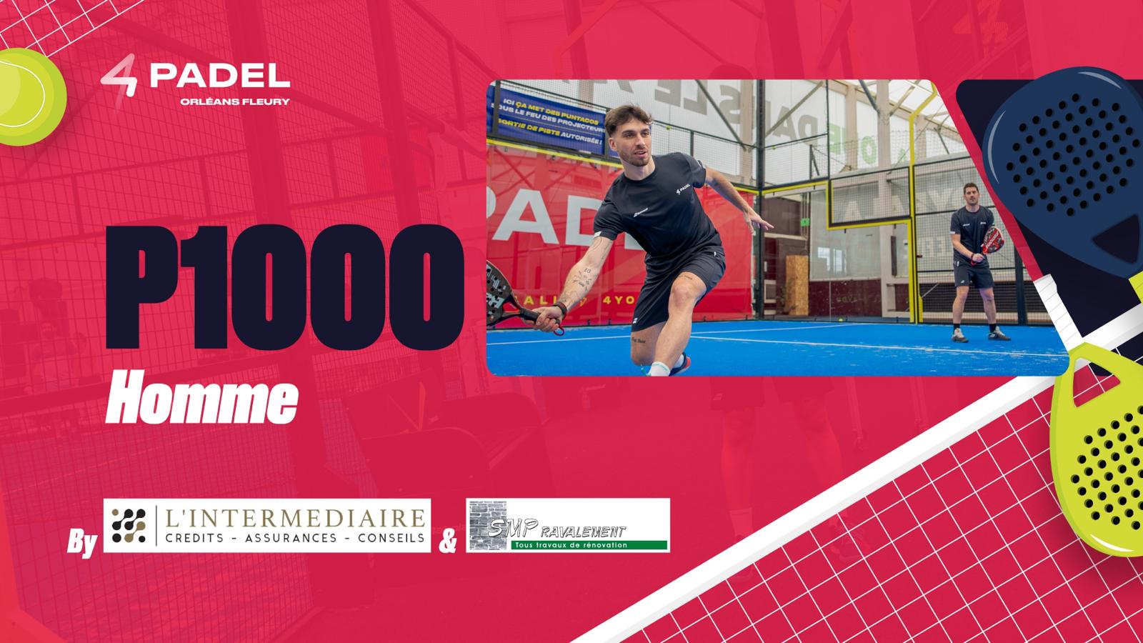 P1000 4PADEL Orléans – Live, programmation, résultats…