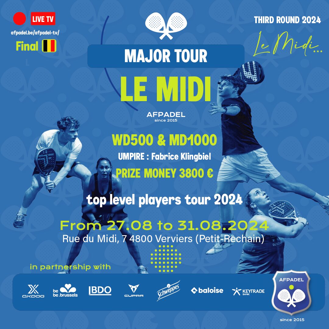 AFPadel Major Tour midi verviers