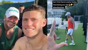 Beckham et Diego Schwartzman padel