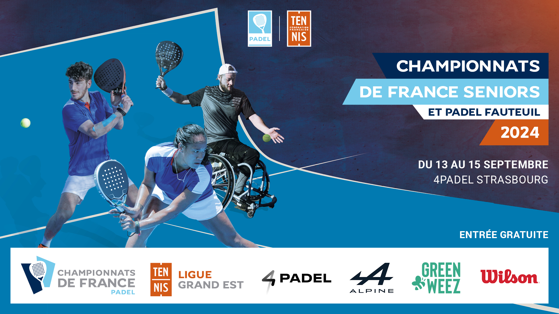 Championnats de France de padel 2024 – Liste définitive des joueurs / paires qualifiés