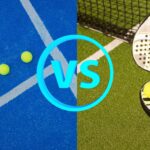 green vs blue carpets padel