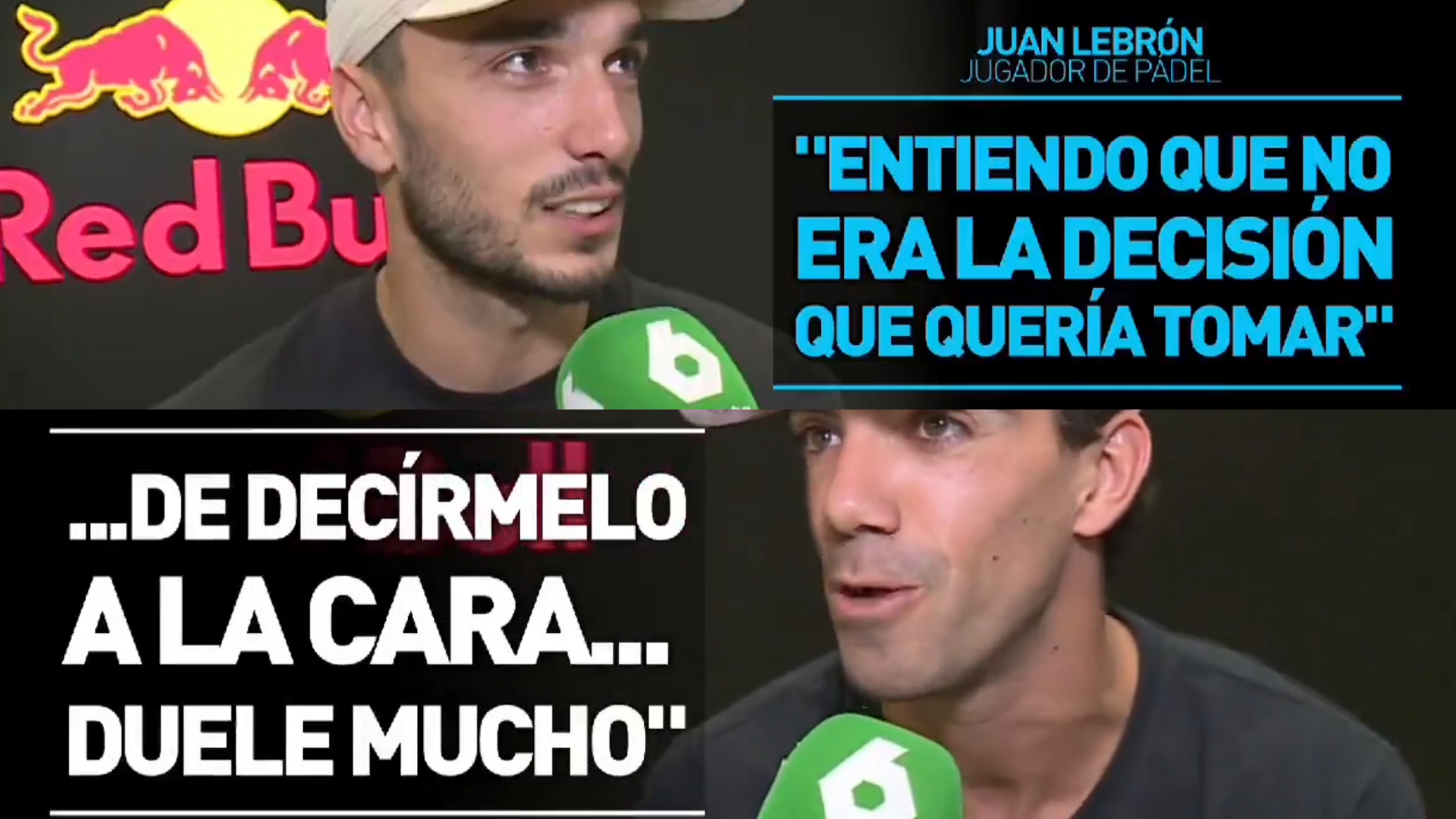 Juan Lebrón : “Galán n’a pas eu le courage de me le dire en face. Il dit que j’ai été un boulet.”