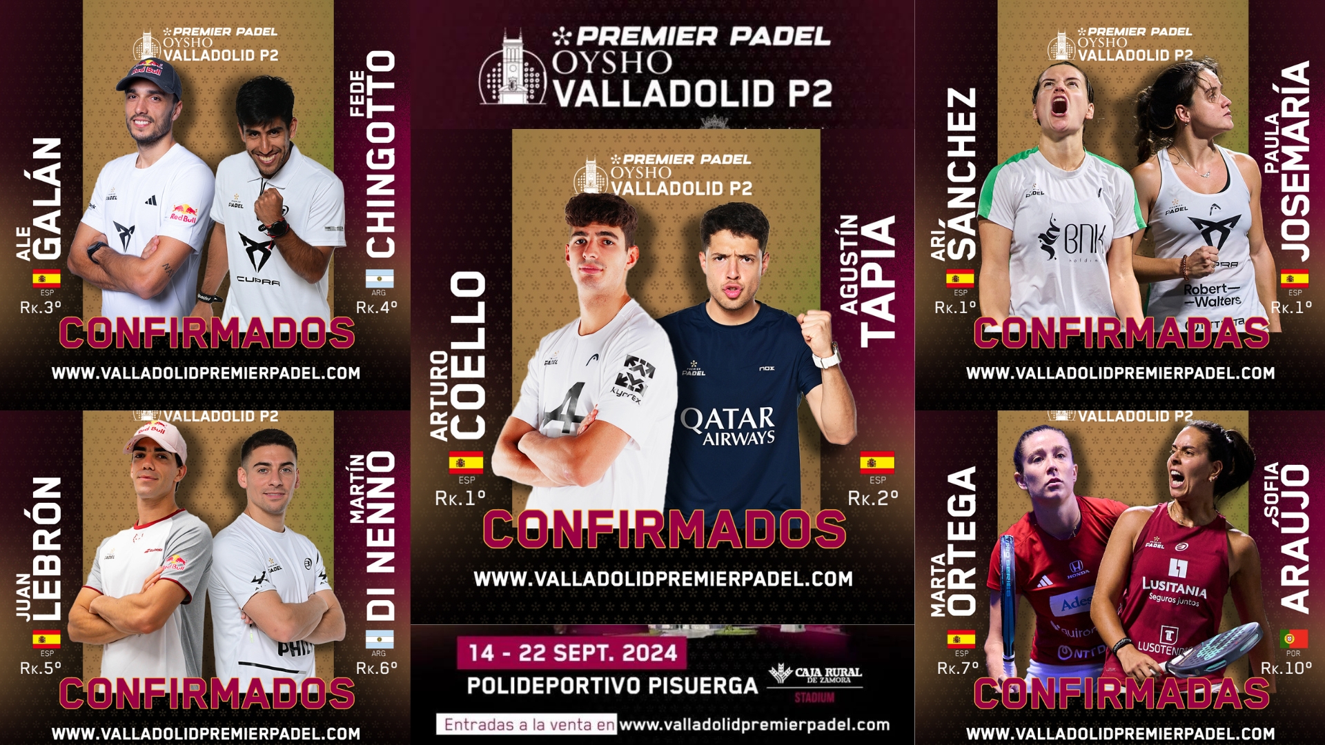 Valladolid Premier Padel P2 – Les meilleurs joueurs du monde seront présents