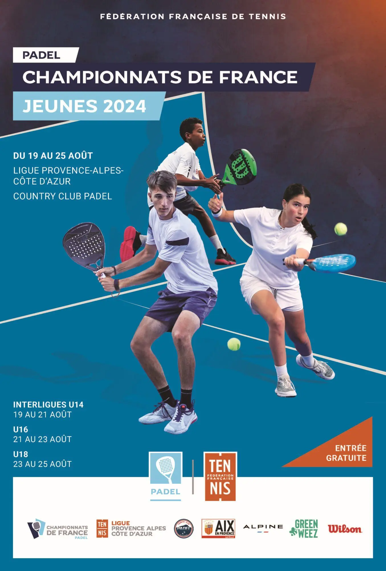 Championnats de France jeunes Aix 2024 affiche