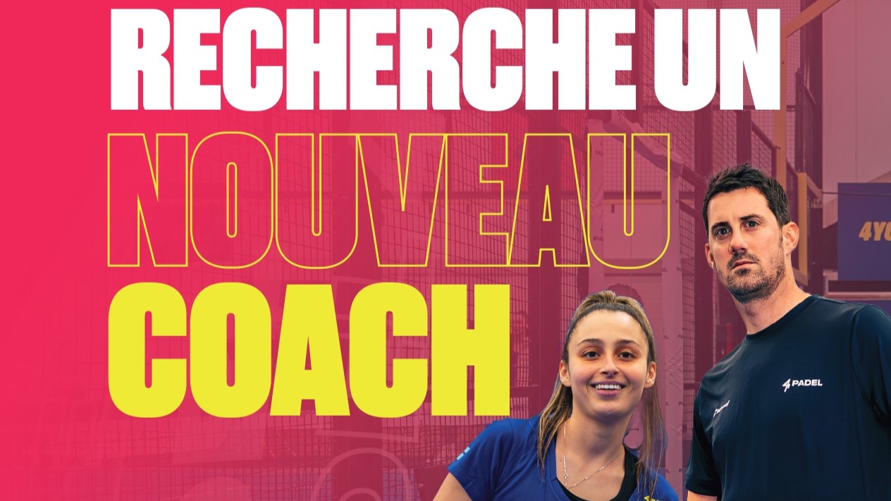 Affiche 4PADEL recherche coach