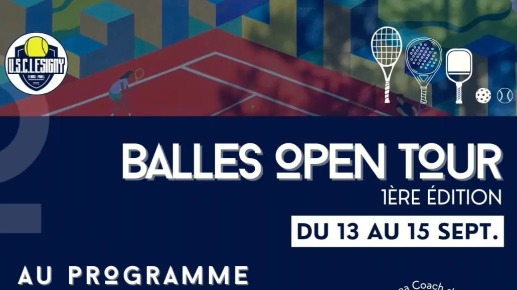 Affiche Balles Open Tour