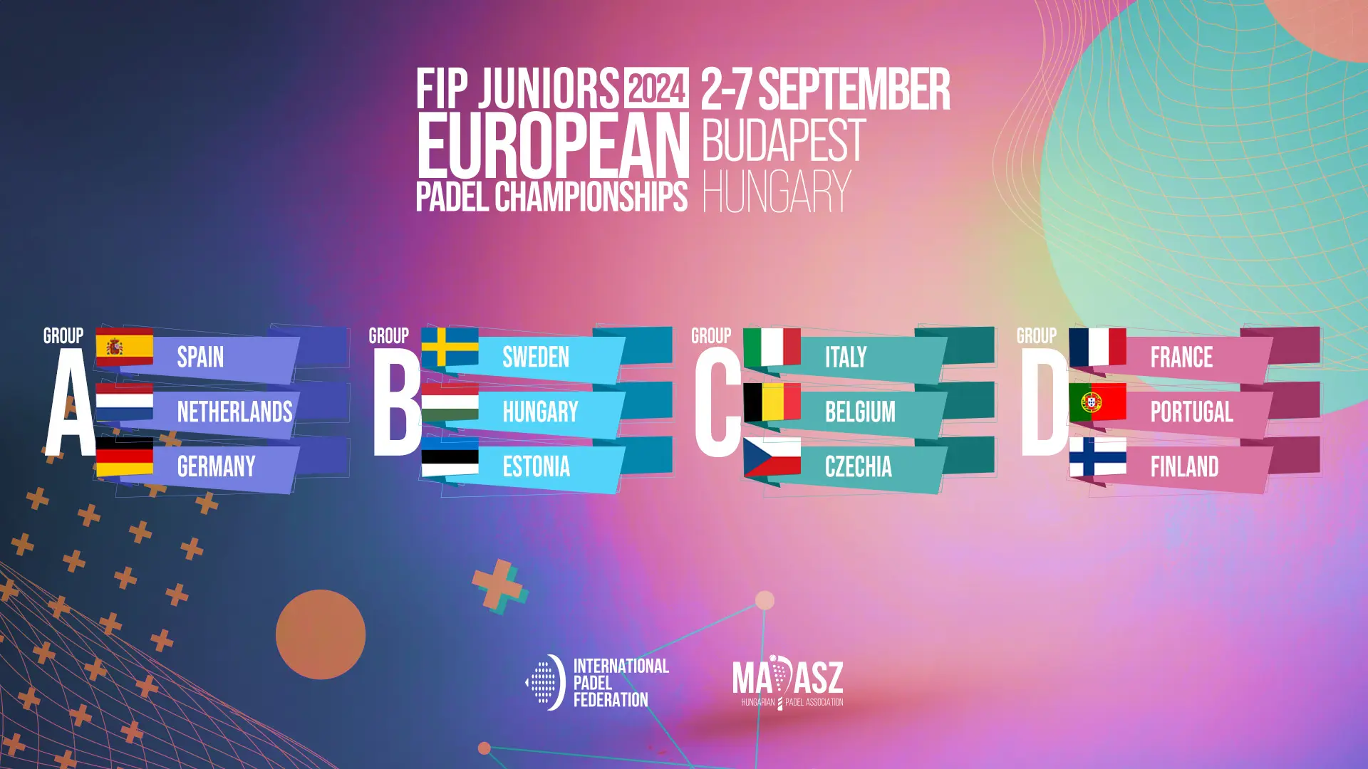 Euro Juniors 2024 - Les poules et la programmation de la première journée