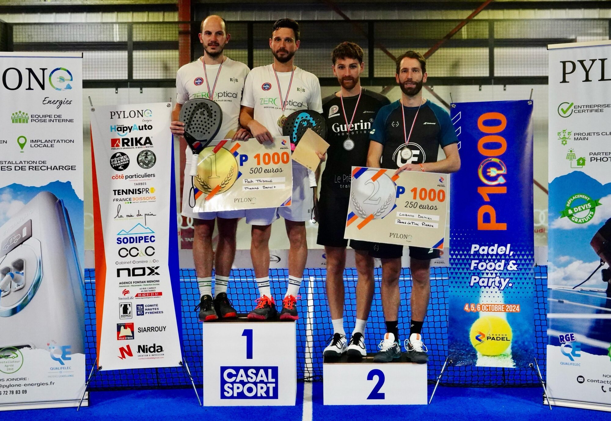 Finalistes P1000 Legend Padel Tarbes