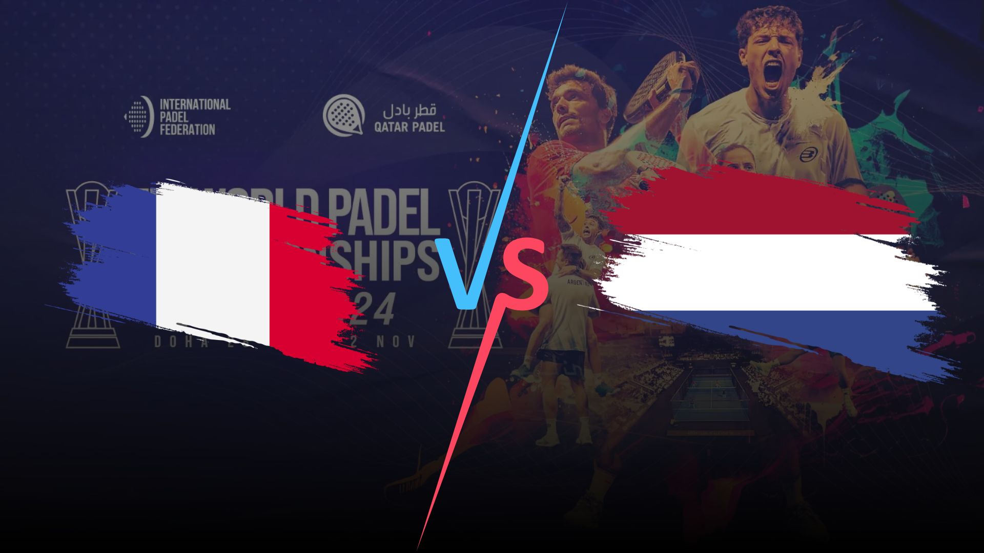 mondiaux padel France vs Pays Bas