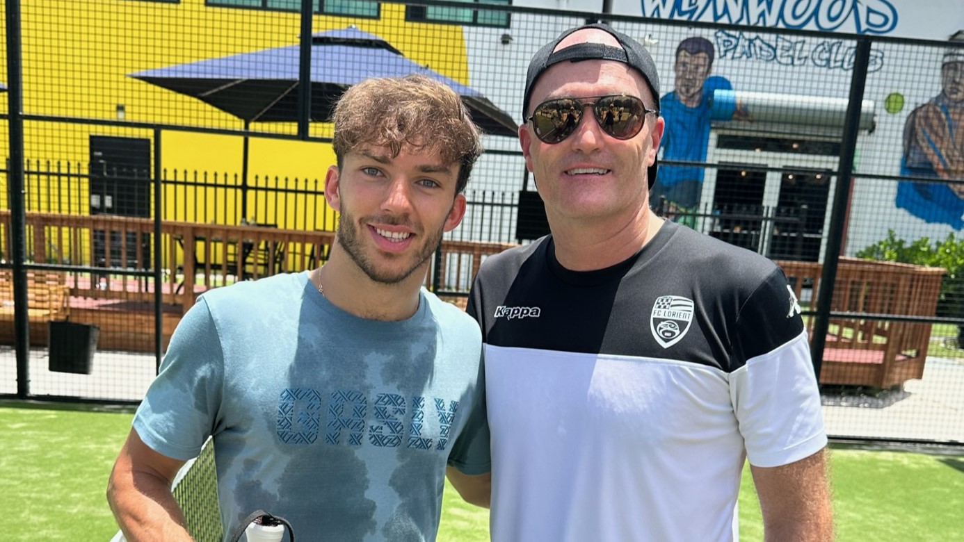 Pierre Gasly et Loïc Féry padel