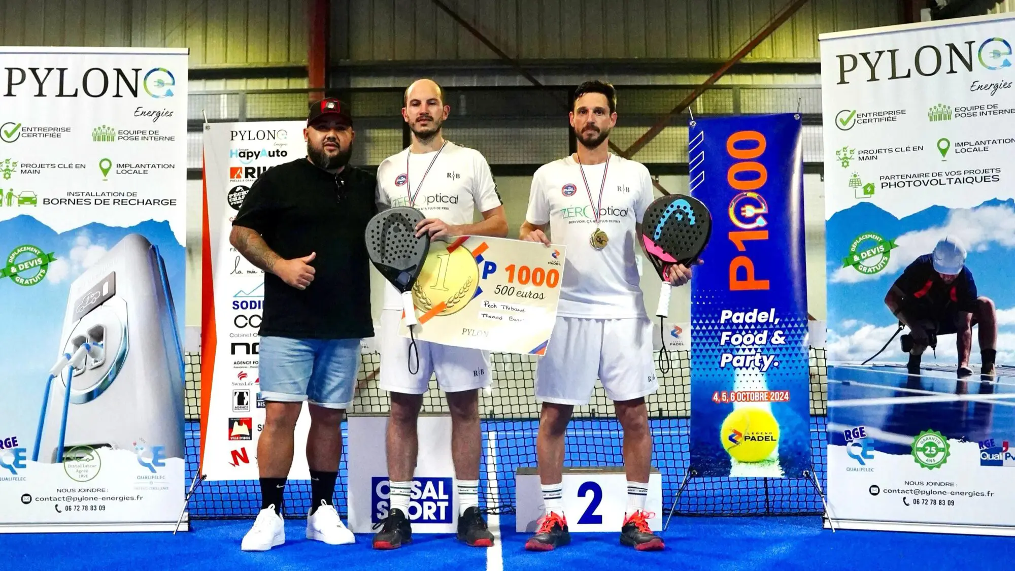 Theard Pech vainqueurs P1000 Legend Padel Tarbes