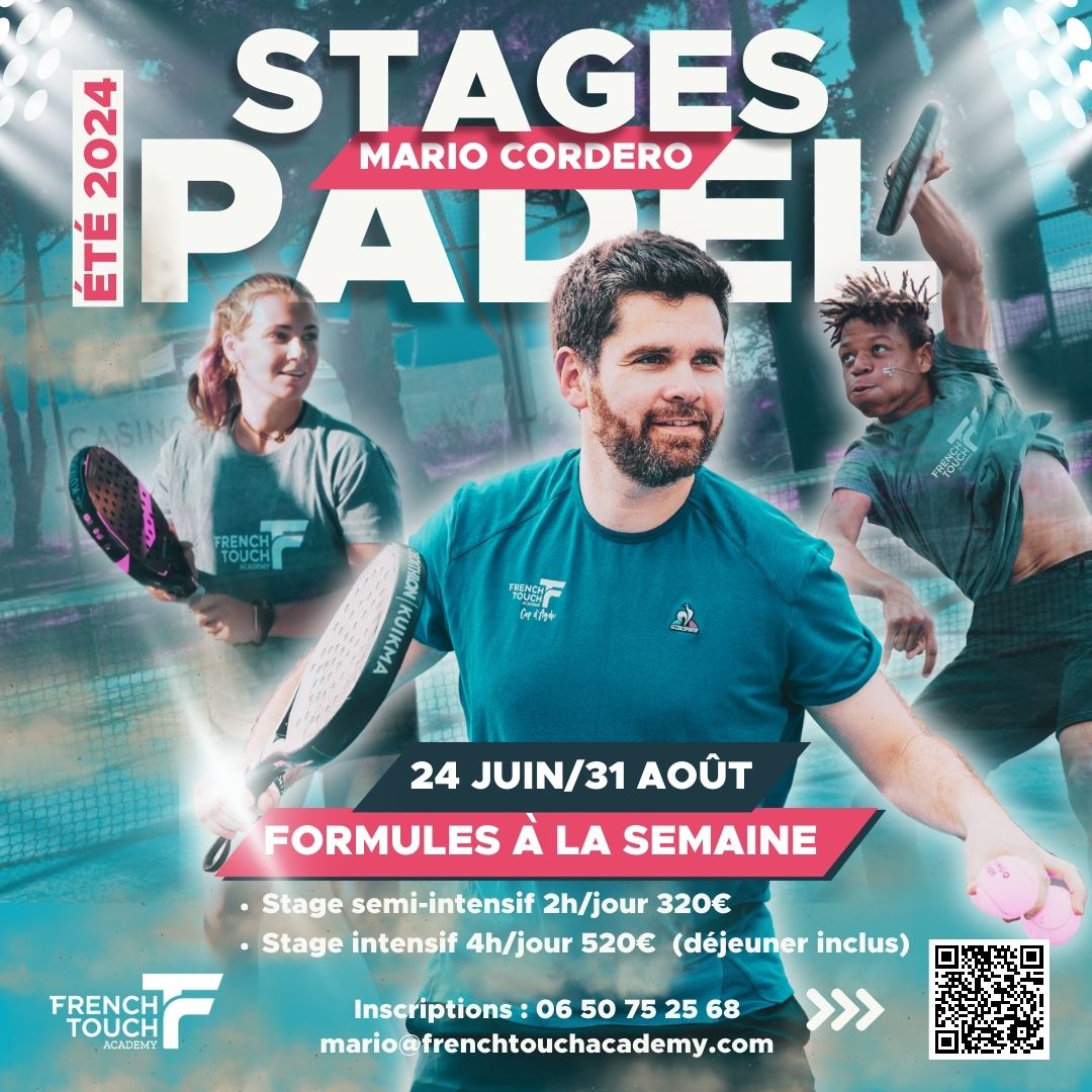 stages de padel de la French Touch Academy