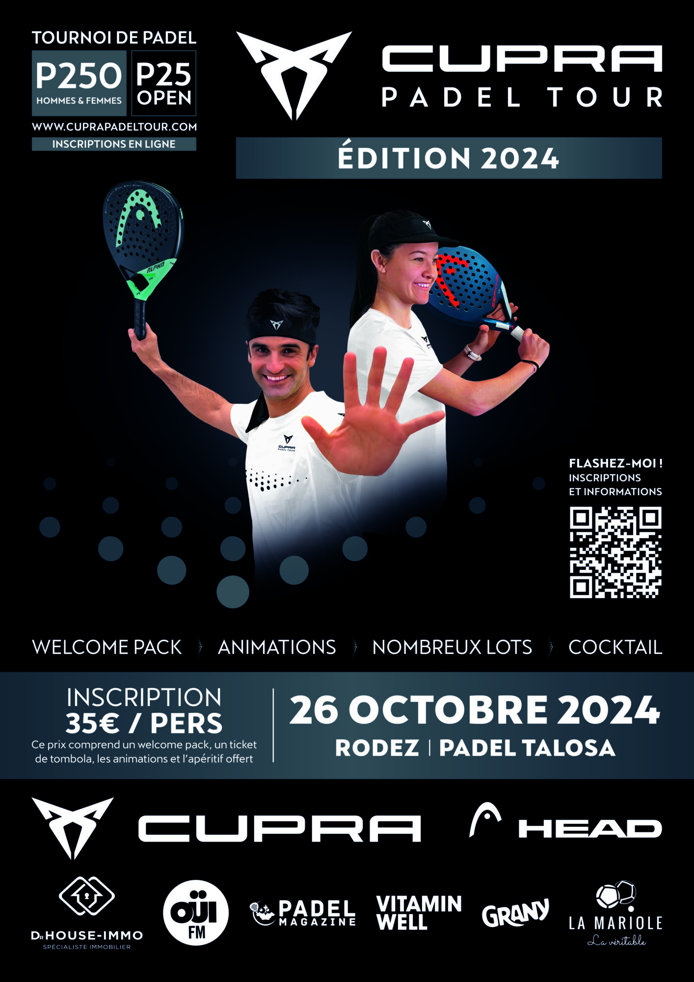 14e étape du Cupra Padel Tour à Rodez : rendez-vous le 26 octobre