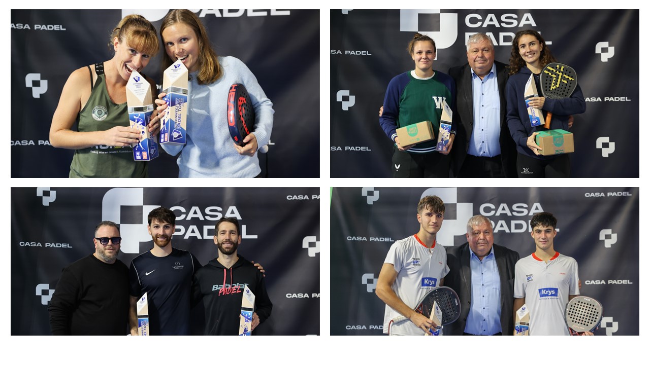 vainqueurs fft padel tour casa padel P2000