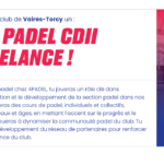 Le 4PADEL Vaires-Torcy recherche son coach de padel !