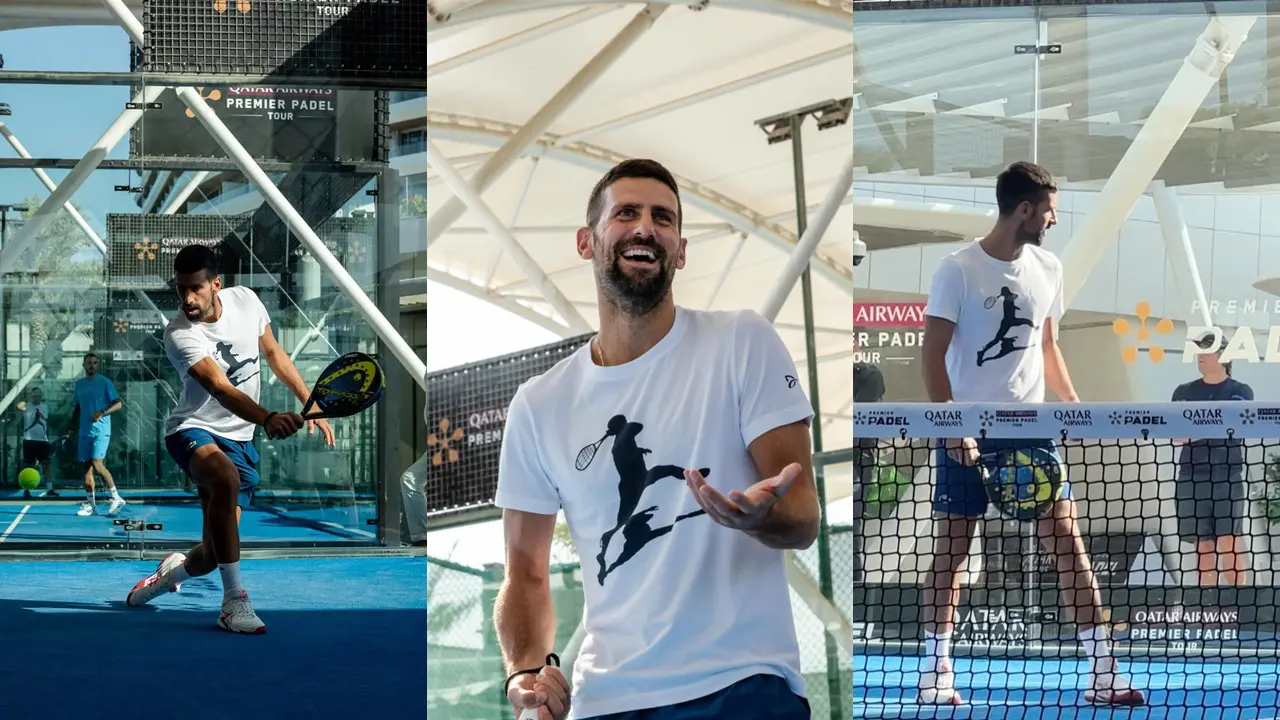 Même Novak Djokovic ne peut pas résister au padel !