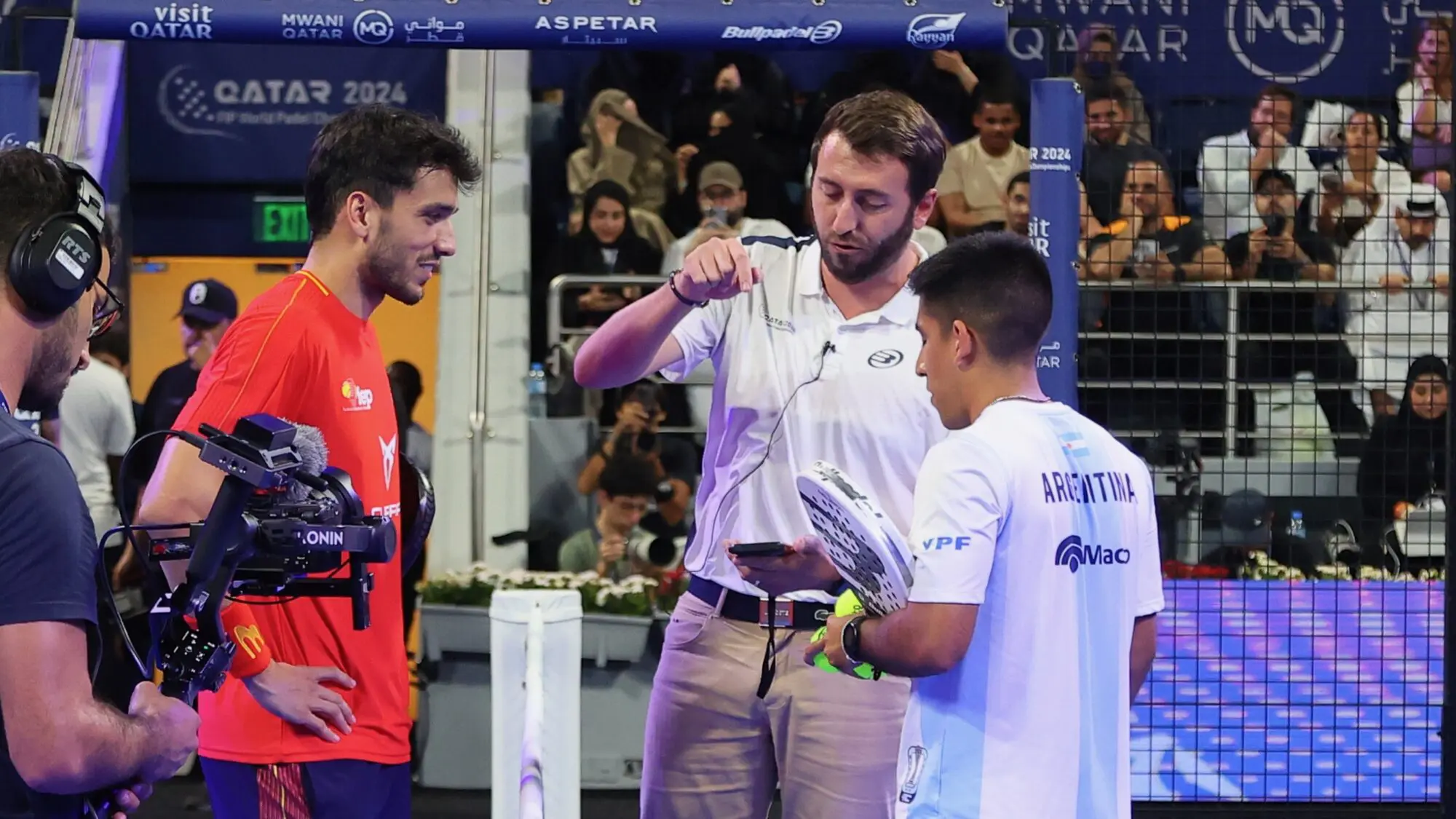 Florian Couturier galan chingotto mondiaux padel arbitre