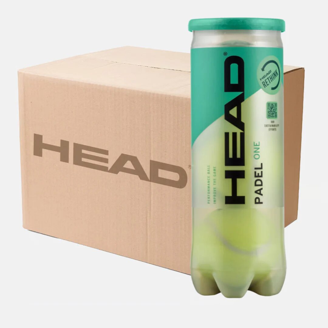 Carton de 24 tubes de 3 balles Head Padel One 