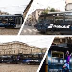 Babolat mise sur le tramway milanais pour marquer les esprits