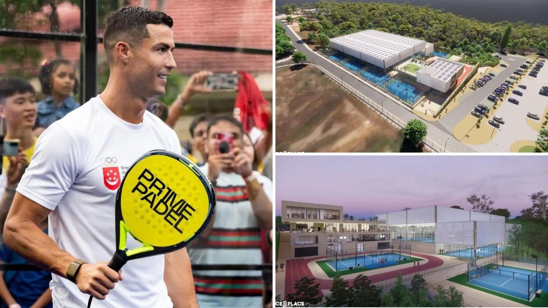 Cristianno Ronaldo investeert 5 miljoen euro in een padelclub in Oeiras