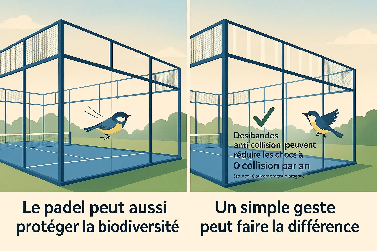Padel y la biodiversidad: cuando las ventanas se convierten en una trampa mortal para las aves