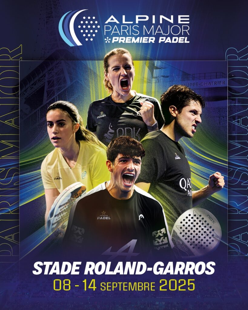 Affiche Alpine Paris Major 2025 | Padel Magazine Affiche Alpine Paris Major 2025