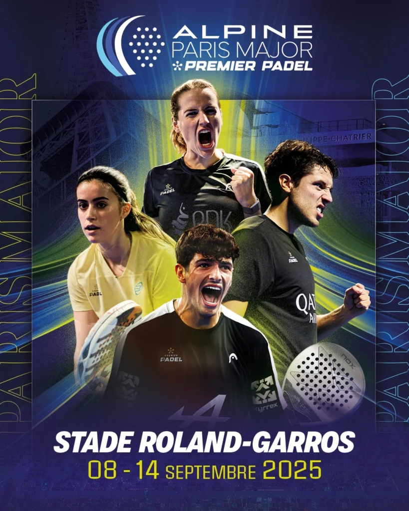 Affiche Alpine Paris Major 2025 | Padel Magazine Affiche Alpine Paris Major 2025