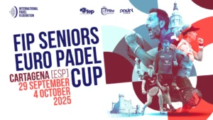 The FIP Seniors Euro Padel Cup returns to Cartagena from September 29 to October 4