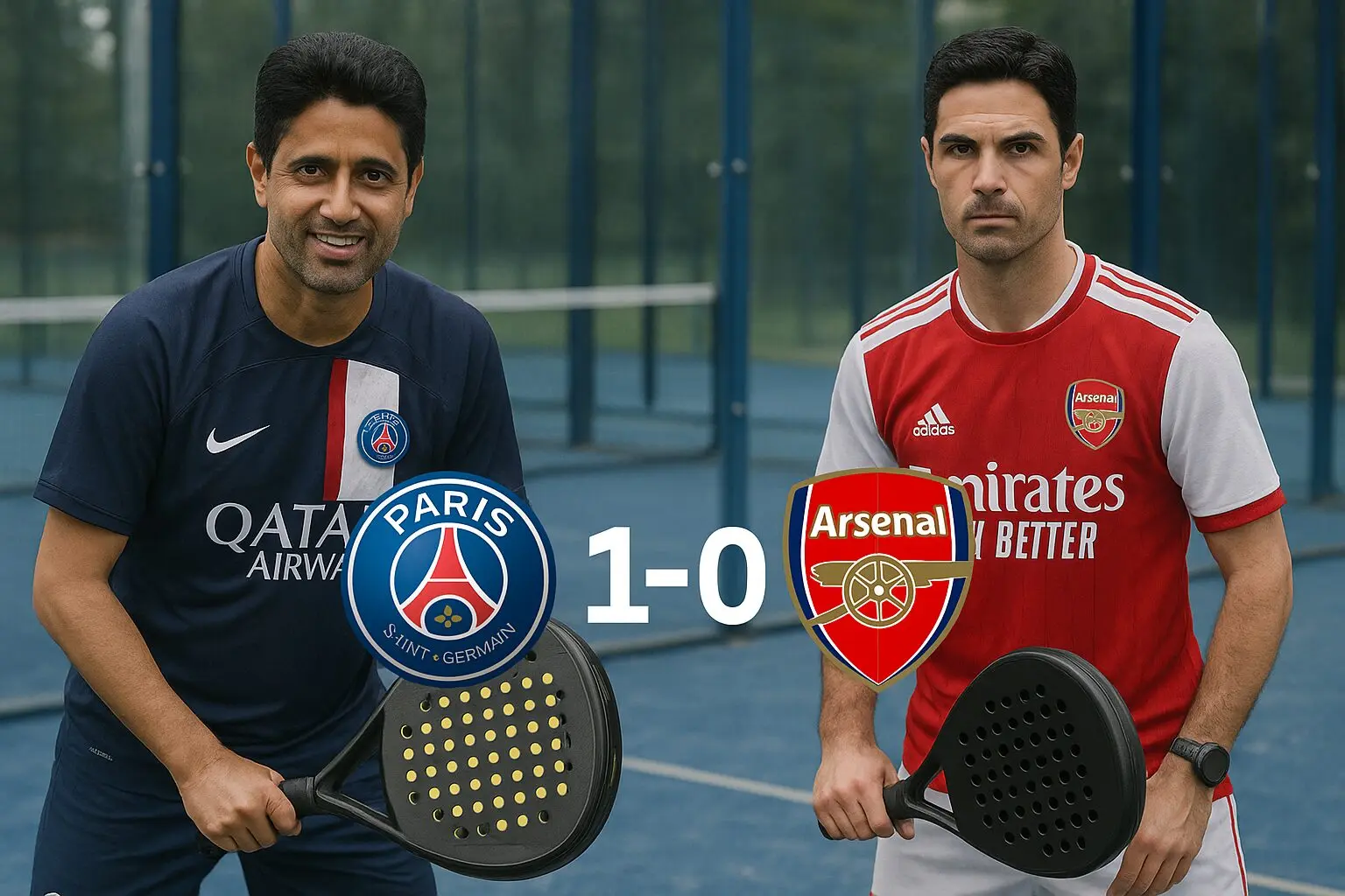Pieni padel ennen Arsenalia – PSG:tä: Nasser kotona Lontoossa