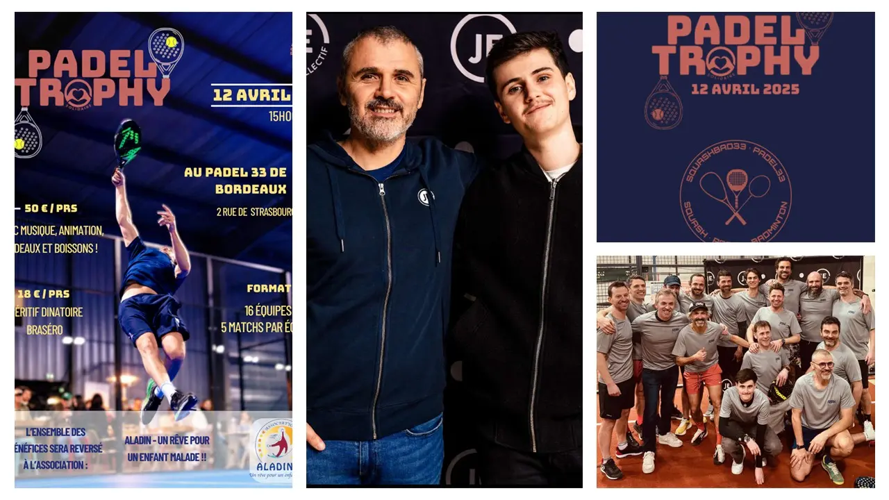 Padel Trophy Solidaire : un événement sport et solidarité au Padel33 de Bruges