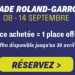 Promoción Paris Major: una entrada comprada = una entrada gratis para pádel en Roland-Garros