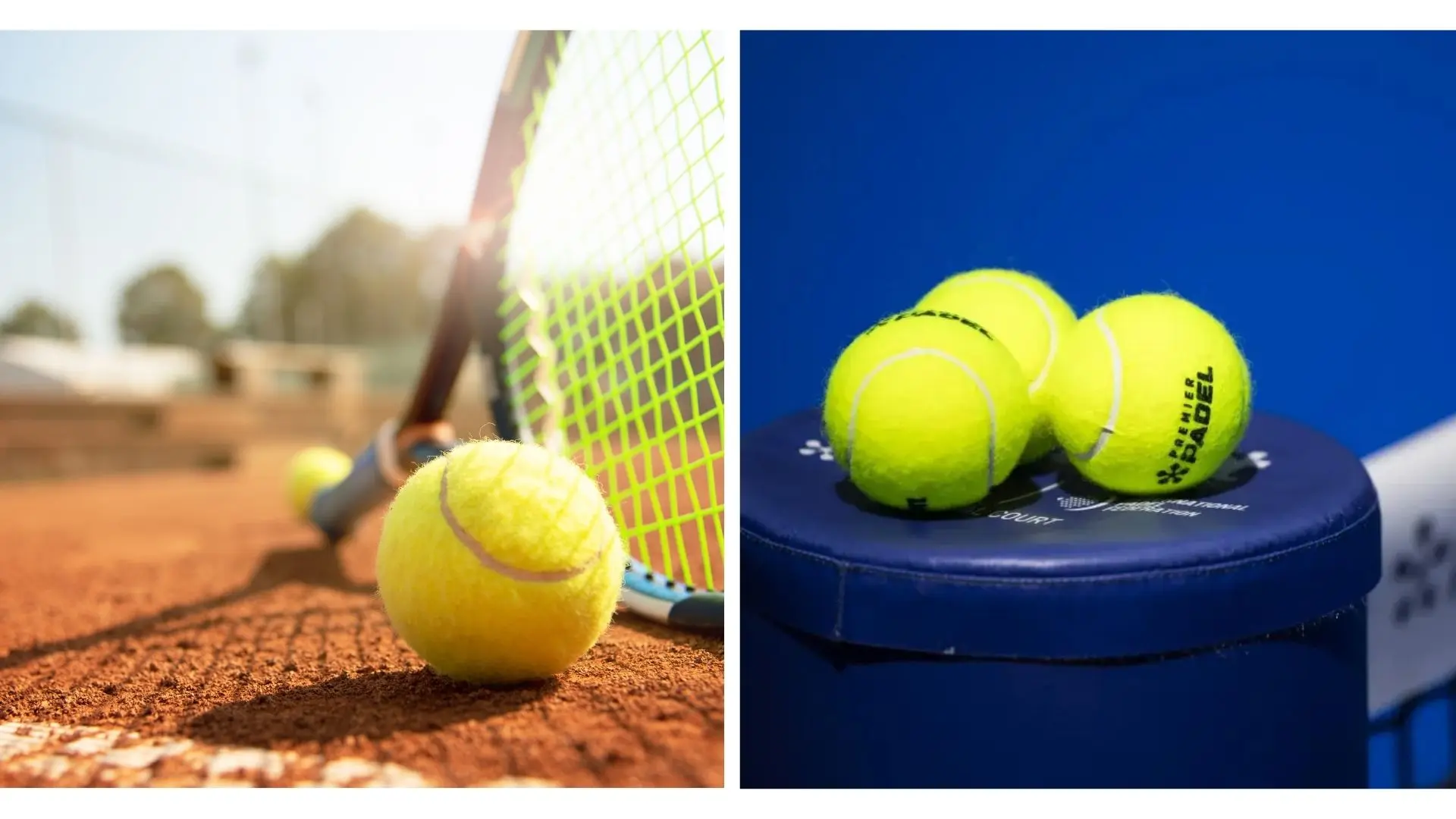 Balle de padel vs balle de tennis : quelles différences ?
